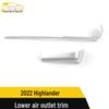 22 Highlander Lower Air Outlet Trim - A/C Bright Strip Enhancement