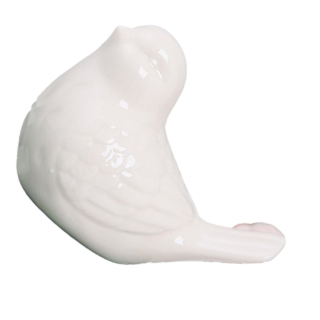 Милая керамическая фигурка птицы, современная простая фигурка птицы для гостиной, домашний декор, белая