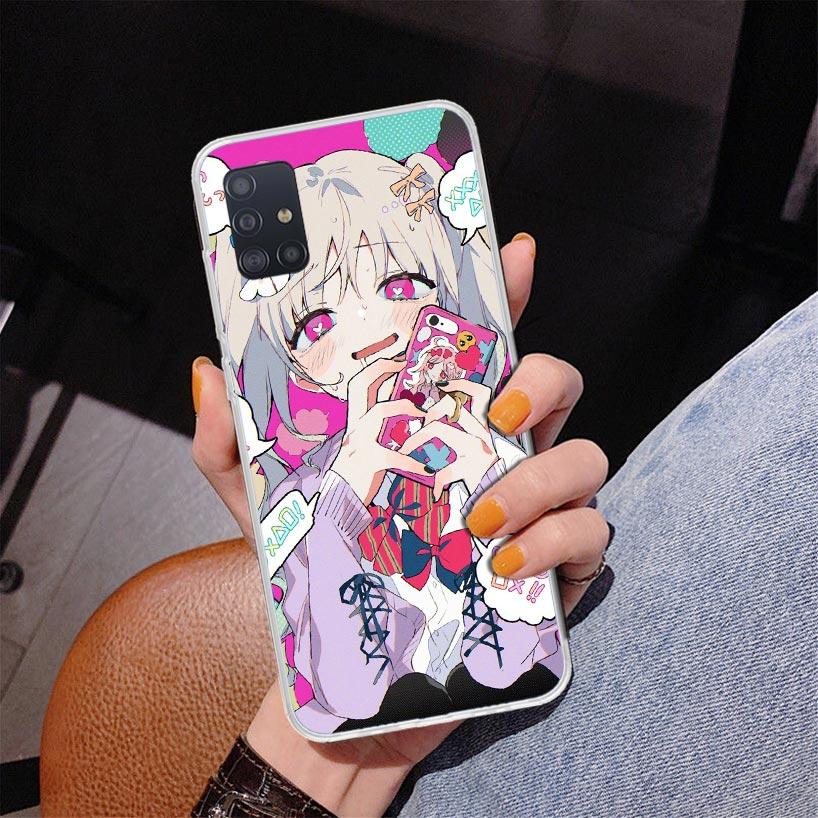 Cute Anime Girl INS Phone Case For Samsung Galaxy A52 A32 A22 A12 A51 A31 A50S A30S A20S A10S Note 20 Ultra 10 Plus S10 A72 A71