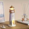 Lighthouse Moon Projection Night Light with Remote Dimmable Ambient Light Motion Sensor for Bedroom Desktop Decor Christmas Gift
