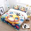 3D P0kem0n P-Psyduck Printed Bedding Set 3 Pieces Quilt Cover Pillowcase  US Twin Adult Bed Cover Bedroom Bed Set Wonderful Gift