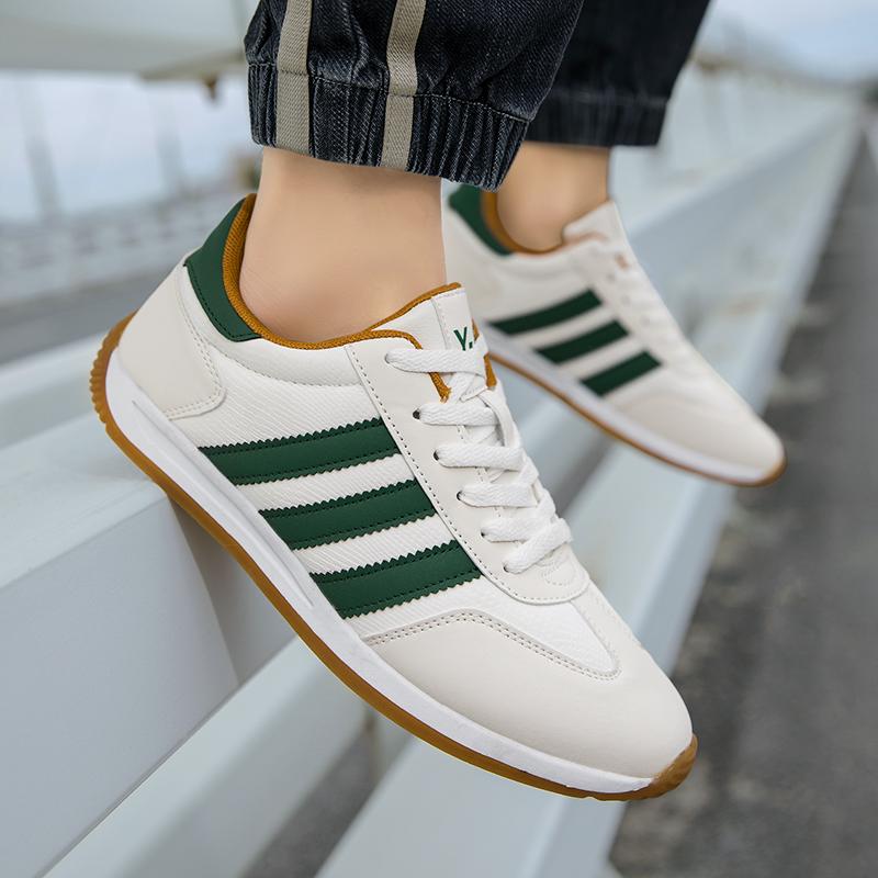 Мужские кроссовки из кожи, кроссовки для бега, повседневная спортивная обувь для активного отдыха