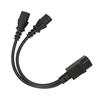 IEC320 C14 To 2 X C13 Female Y Splitter Power Cords 1 In 2 Out 2500W 10A 250V Power Extension Cable for LCD Monitors