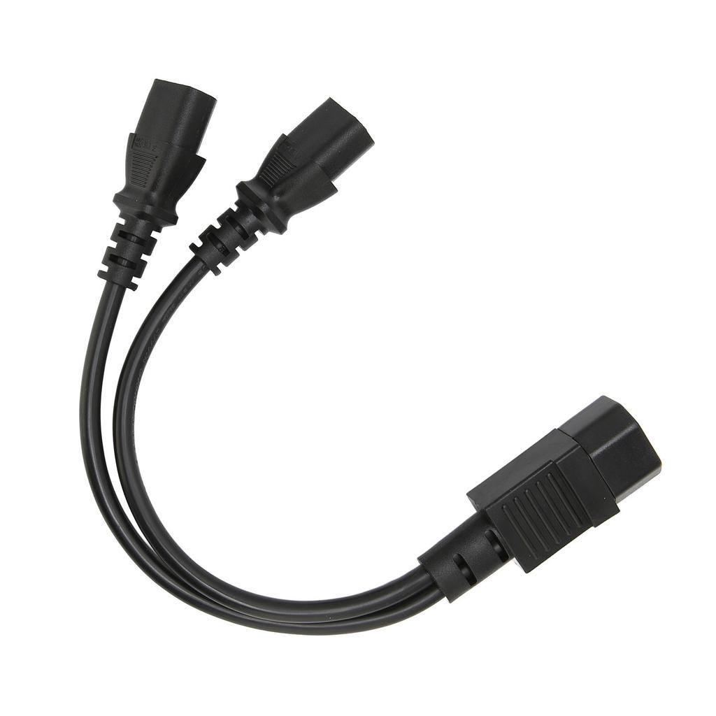 IEC320 C14 To 2 X C13 Female Y Splitter Power Cords 1 In 2 Out 2500W 10A 250V Power Extension Cable for LCD Monitors