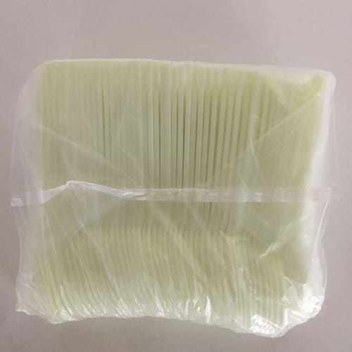 Пластиковые ложки Daiwa Bussan, с раздвоенным кончиком, без упаковки, одноразовая посуда, цвет слоновой кости, длиной 16 см, одноразовые столовые приборы, для коммерческого использования, упаковка 100 штук, прозрачные, 19.0 x