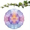 10 Inch Bohemian Mandala Wind Chime No Battery Needed with 360 Degree Rotating Hook for Garden Patio Decor Perfect Holiday Gift for Family