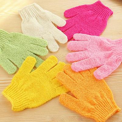 2 шт., перчатки для ванны, скребок для душа, отшелушивающая спина, противоскользящая массажная губка для тела, перчатки для ванны