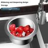 Stainless Steel Swan Sink Strainer Basket Rust-Free Corrosion Resistant Multi-Functional Kitchen
