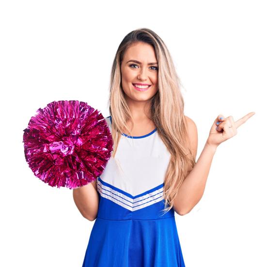 10 шт. помпонов для чирлидеров, металлические помпоны для чирлидеров с кольцами на пальцах, реквизит для командных спортивных игр, танцевальных вечеринок