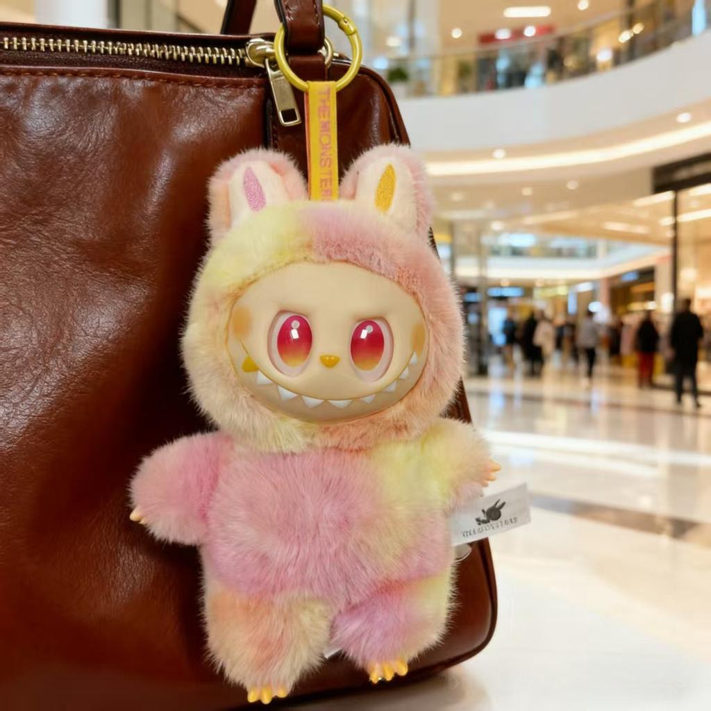 Высококачественная игрушка Labubu Monster Box Сердце Макарон Серия Сиденье ПВХ Подвеска Кукла Модель Монстр Реплика Брелок Детские Плюшевые Игрушки Подарки на День Рождения