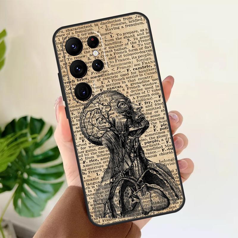 Медицинский Человеческие Органы Мозг Мягкий Чехол Для Samsung Galaxy S24 Ultra S21 S22 S23 S25 Plus S20 FE S9 S10 S23 FE Чехол Для Телефона