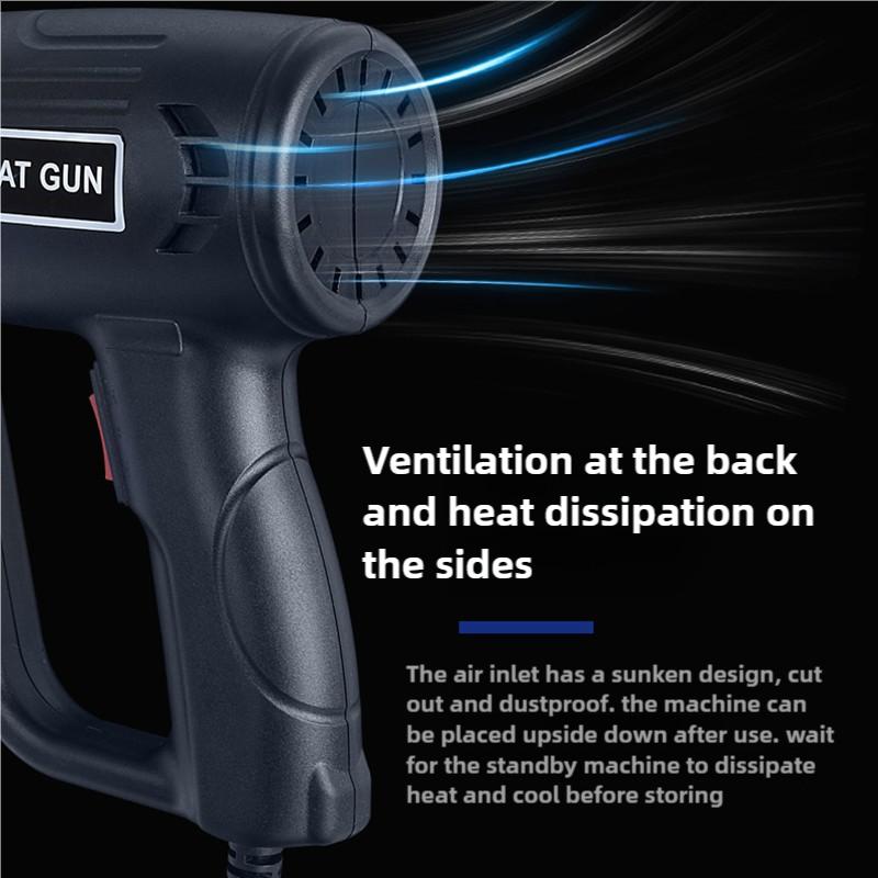 2000 Вт Тепловой фен Профессиональный промышленный фен горячего воздуха Воздушный фен для пайки Термофен Паяльная станция Инструмент для упаковки в термоусадочную пленку