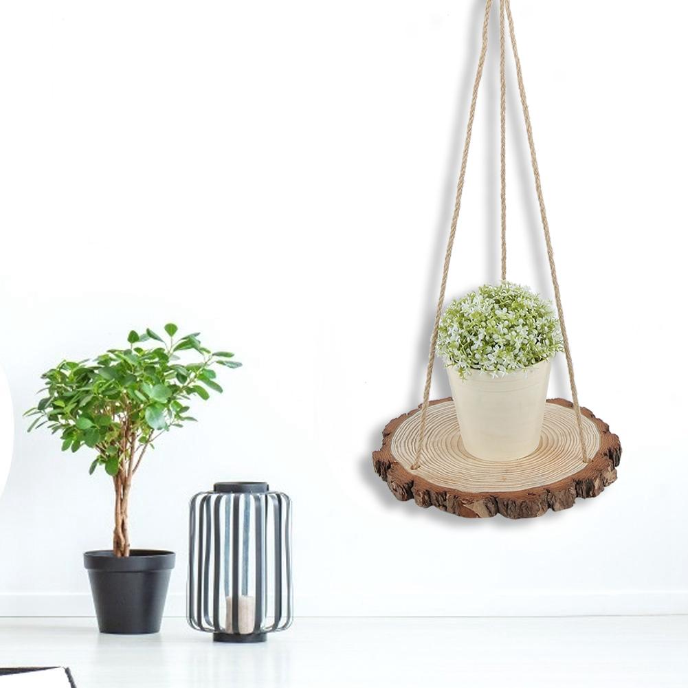 Household Courtyard Retro Vantage Hanging Plant Shelf Plant Display Rack Home Decoration
