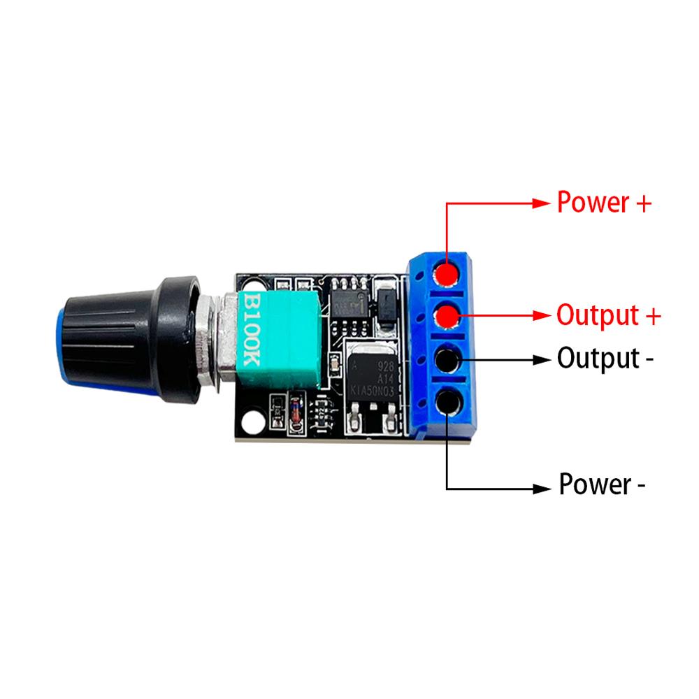 Регулятор напряжения DC 5V-16V 10A PWM Контроллер скорости двигателя постоянного тока Регулятор Бесступенчатый регулятор скорости Светодиодный диммер Контроллер питания
