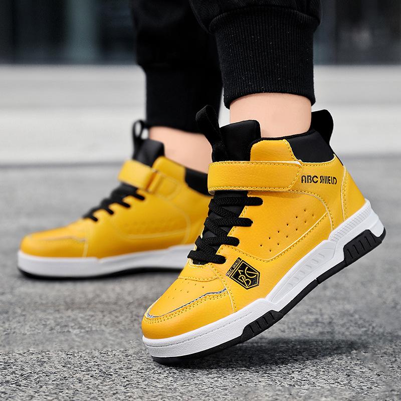 Детские осенне-зимние кампусные 2025 спортивные кроссовки с высоким верхом Модные дышащие кроссовки для мальчиков Спортивная обувь для улицы для девочек среднего и старшего возраста