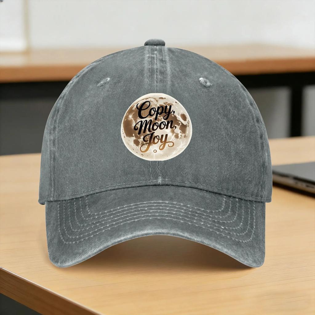Washed Baseball Cap Copy Moon Joy Artemis II Spring Hip Hop Hats For Unisex Unisex  Casual Outdoor Gym Sun Baseball Caps