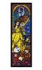 Tenyo [Made In Japan] 456-Piece Stained Art Gyutto Series Jigsaw Puzzle Disney Beauty and the Beast Stained Glass (18.5x55.5cm) DSG-456-732 with