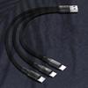 3-в-1 USB-кабель, USB на 3x Type-C Разъем Шнур питания Провод Быстрая зарядка Зарядная линия Удлинительный кабель
