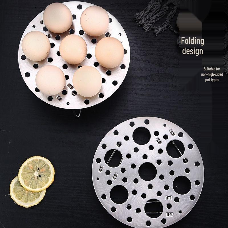 Многофункциональная пароварка для яиц из нержавеющей стали с высокой ножкой и маленьким поддоном