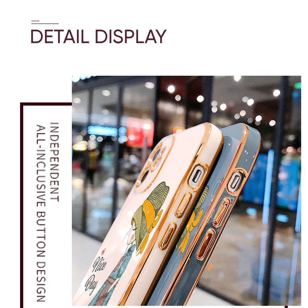 Для Honor 90 70 50 X7a X9a P30 Pro P40 Lite Infinix Hot 40i 30i Vivo Y22 Y18 V30 Pro V40 Милый женский дизайн мягкий чехол для телефона TPU