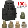 100л походная сумка, водонепроницаемый дорожный рюкзак для мужчин, треккинг, походы, охота, большой багаж, спортивная сумка на открытом воздухе