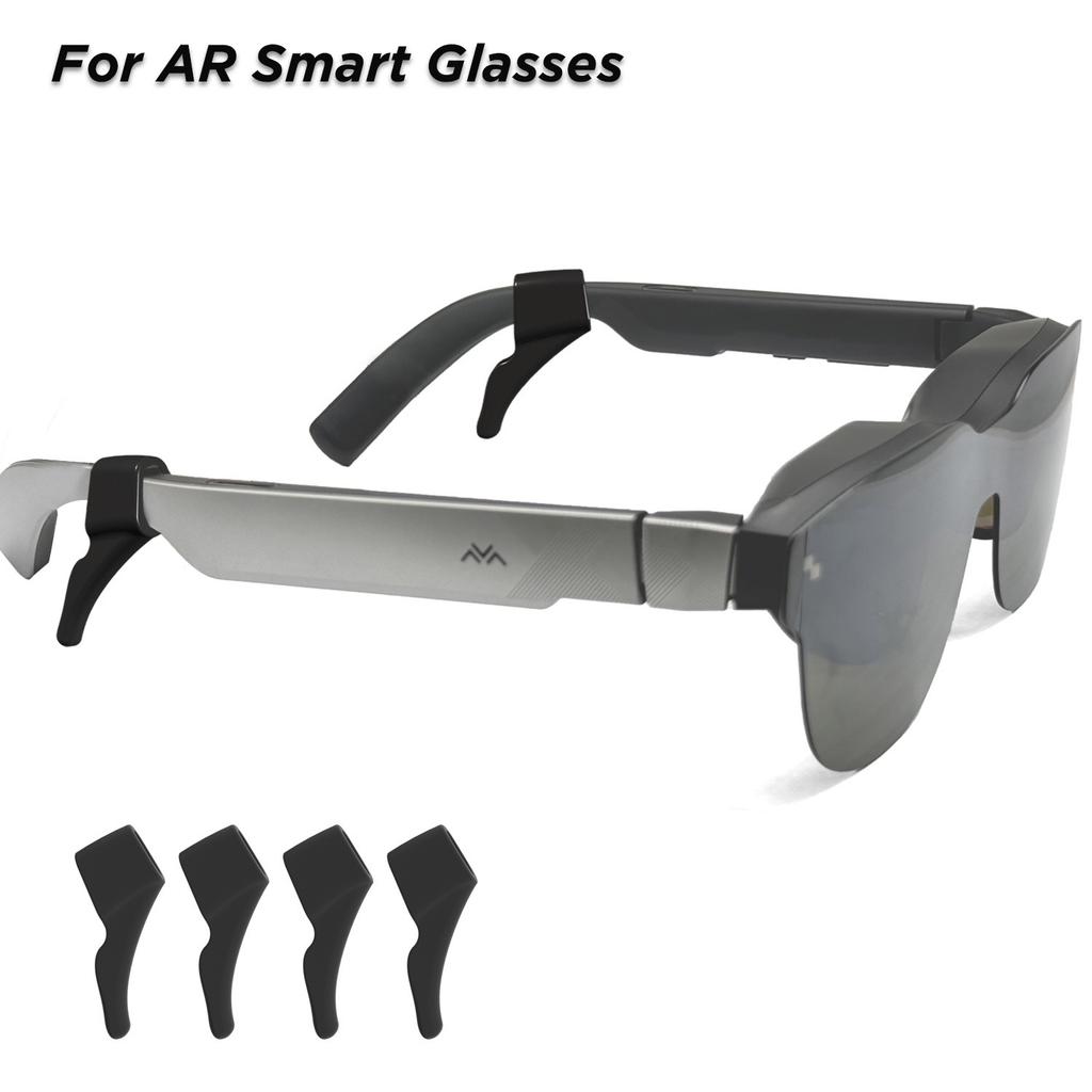 Заушник-держатель для Ray-Ban Meta/RayNeo/Xreal Аксессуары Противоскользящий Эластичный Силиконовый Держатель для Очков для Умных Очков Фиксаторы5