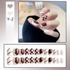 24-Piece Французский Стиль Съемный Набор для Маникюра со Стикерами
