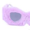 Солнцезащитные очки Fuzzy Cat Eye, модные, удобные, ретро, солнцезащитные очки для девочек, карнавал