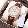 Новые роскошные женские часы с коробкой, полностью автоматические повседневные модные полые водонепроницаемые женские механические часы