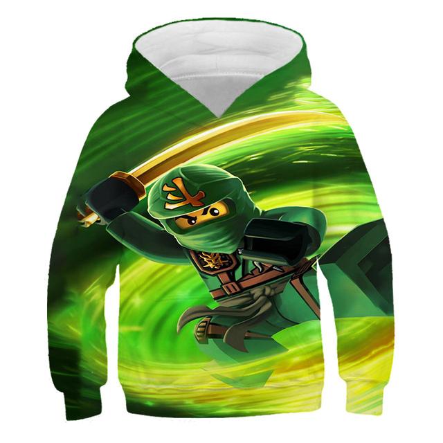 2025 Kids Ninjago Hoodies 3D Casual Print Pullover Kids Teen Boys Girls Kids Toddler Sweatshirts Toddler Tops 4-14 Years Old