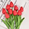 Premium PU Tulip Artificial Flowers for Home, Hotel, Wedding, and Photography Decor