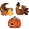 Thanksgiving Wooden Pumpkin Turkey Decoration Fall Harvest Rustic Standing Ornaments Decoration for