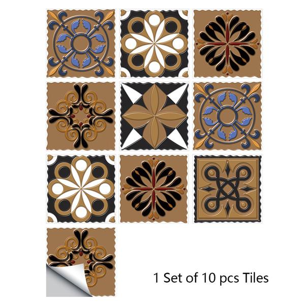 10x10/15x15/20x20/30x30cm PVC Flower Tile Tiles Decals Waterproof Wall Sticker Bathroom Sticker Kitchen Decoration
