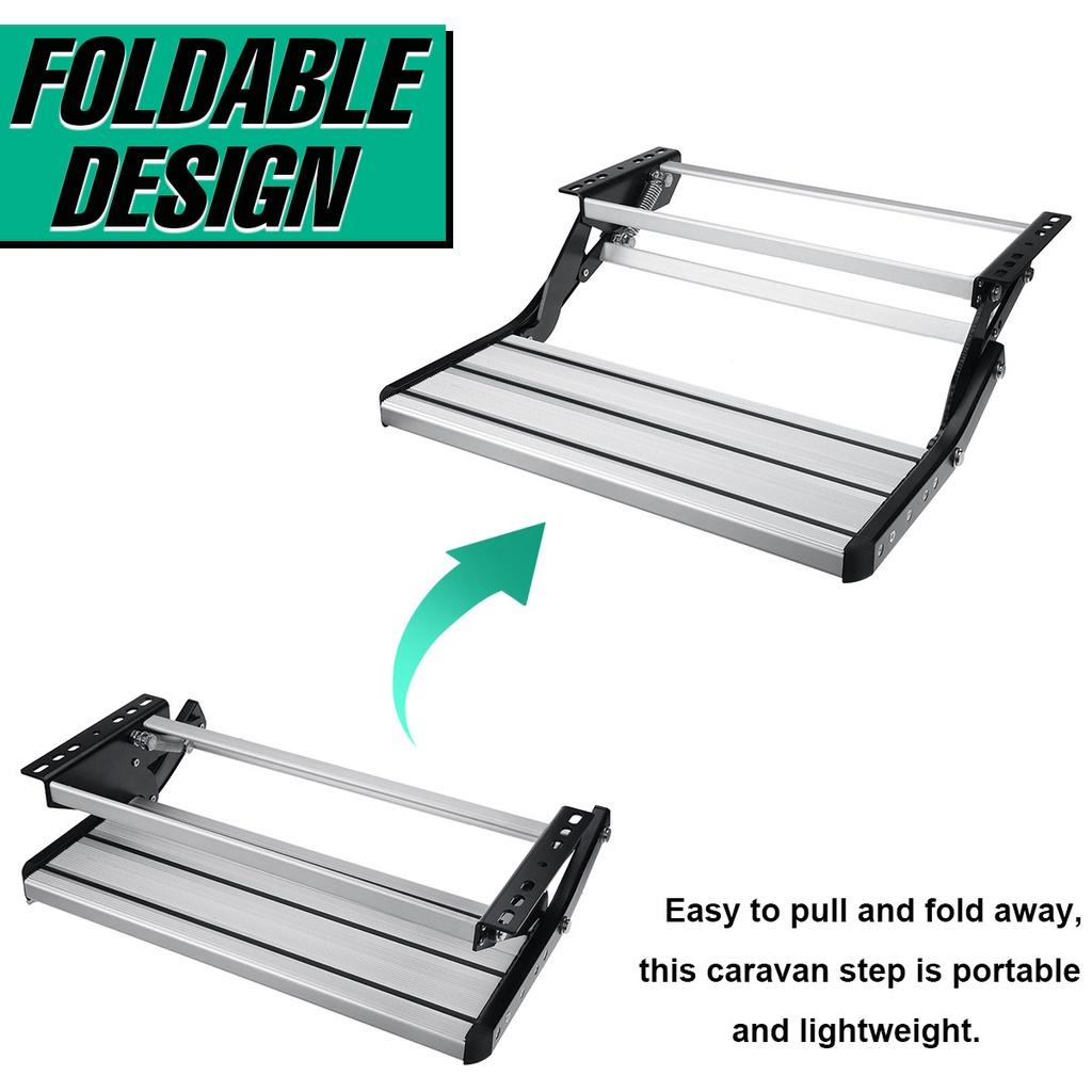 Одинарная/Двойная выдвижная ступенька Алюминий Сталь Ручная Караван Автодом Кемпер Моторхоум Высокопрочная Углеродистая сталь Новая