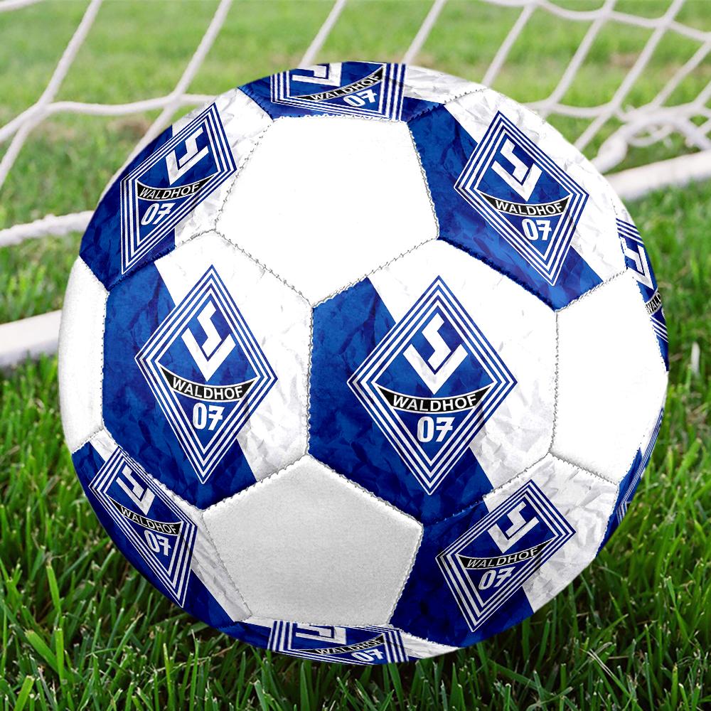 Футбольный мяч Waldhof Mannheim 07, размер 5, разноцветный, подходит для всех возрастов, сшит машинной строчкой, материал ПВХ, соревновательного уровня, прочный и с высоким отскоком