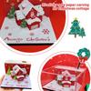 Christmas Village House 3D Memo Pad Aesthetic Desktop Art Paper Pad 174 with Winter Pen Holder U5N6
