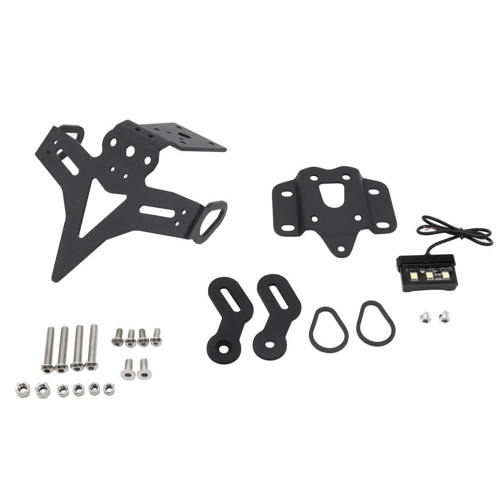 Motorcycle License Plate Holder Bracket Fenders Eliminator Kit with LED Light Compatible with MT-07