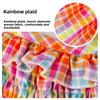 Korean Version of Cat Spring and Summer Princess Style Colorful Vacation Style Plaid Suspender Skirt Dog Dress Pet Clothes