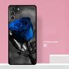 Синяя Роза Художественный Чехол Для Телефона Для Samsung Galaxy S26 S25 S24 S20 S21 S22 S23 Ultra S10 Plus S25 FE Чехол Coque