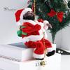 Electric Santa Claus Climbing Rope Doll Battery Operated Climbs Up And Down Christmas Tree Decoration Holiday Xmas Party Supplies Home Decor