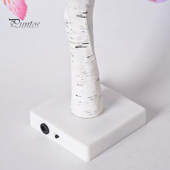 Освещенная искусственная береза светодиодная лампа-бабочка с самодельными регулируемыми ветками мягкое свечение настольная лампа украшение для вечеринки