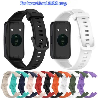 Новые аксессуары для смарт-часов, сменный силиконовый ремешок для Huawei Band 10 9 8