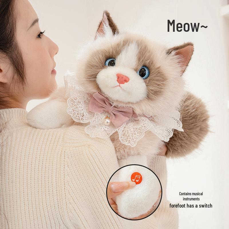 Рэгдолл Кошка Плюшевая Игрушка Рюкзак – Плюшевый Друг Кукла Подарок на День Рождения