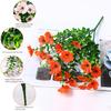 Artificial Violet Flowers All-season Faux Flower Bundle Realistic Fake Violets with Bendable Stems for Outdoors Garden Wedding Decorations
