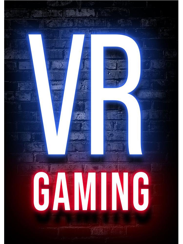 Neon Design Gamepad Game Quote Posters Canvas Painting VR Gaming Girl Wall Art Picture Gamer Boy Room Home Decoration No LED