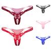 Горячее сексуальное нижнее белье из искусственного жемчуга, массажное нижнее белье с открытой промежностью, женские стринги