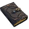 Hocus-pocus Vintage Leather Journal Grimoire Spell Book Third Eye Magic Wiccan