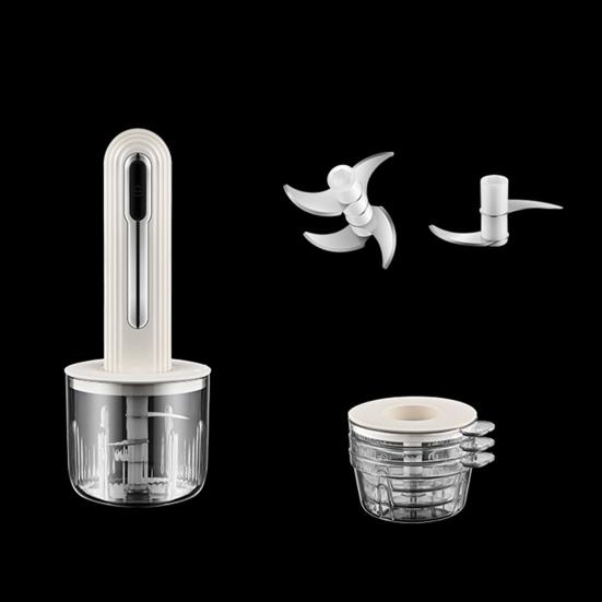 Электрический кухонный комбайн, перезаряжаемая мясорубка с 2 лезвиями