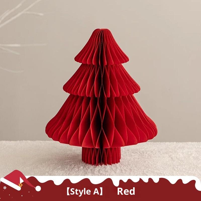 Большое елочное украшение 3D сотовый шар складная бумажная елка Navidad украшения настольный подвесной рождественский декор