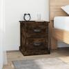 VidaXL Bedside Table Smoked Oak 39x39x47.5 Cm Engineered Wood 816154
